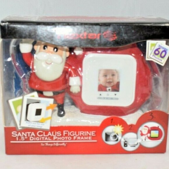 Nextar RPF-1506 1.5-Inch Digital Photo Frame Figurine (Santa Claus, Red) - Picture 2 of 6